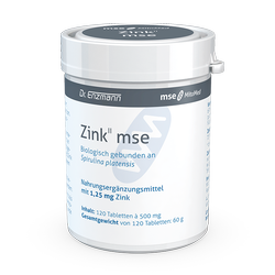 Zink mse, 120 Tbl. 1,25mg m. Spirulina