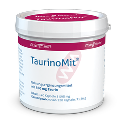 TaurinoMit®, 120 Kps, 500mg Taurin Nahrungsergänzungsmittel MSE